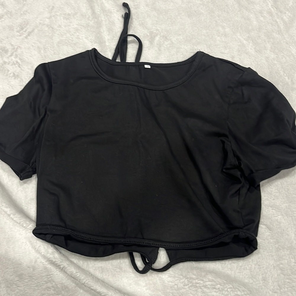 Black Crop Top